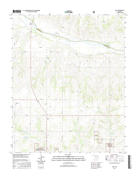 Mytopo Roll Oklahoma Usgs Quad Topo Map