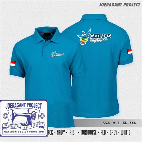 Jual Polo Shirt Germas Baju Kerah Gerakan Masyarakat Hidup Sehat