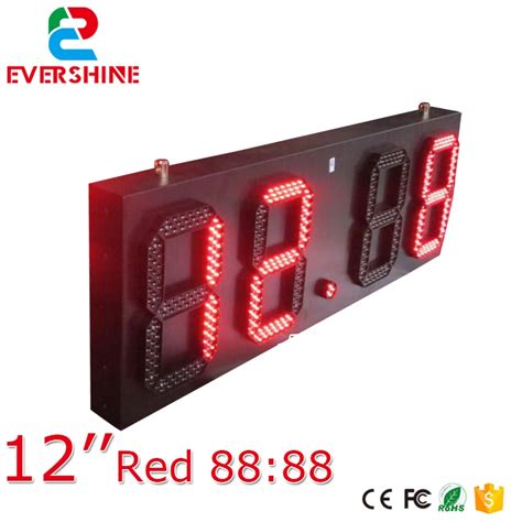 88:88 led time temperature sign/ led gas station display/ large outdoor ...