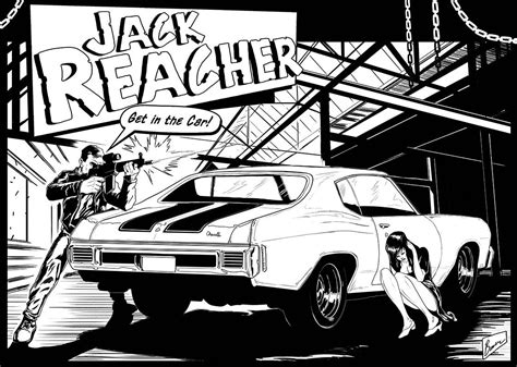 Jack Reacher comic poster.