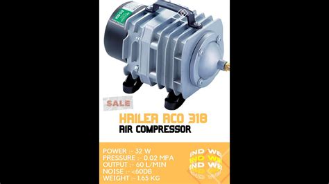 Hailea Aco Air Compressor Youtube