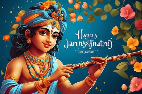 Janmashtami wishes | Premium AI-generated PSD