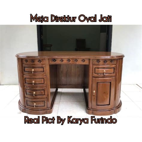 Jual Meja Direktur Kayu Jati Meja Kantor Kayu Jati Meja Kerja Kayu