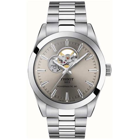 Tissot Men S Gentleman Powermatic Open Heart Watch T