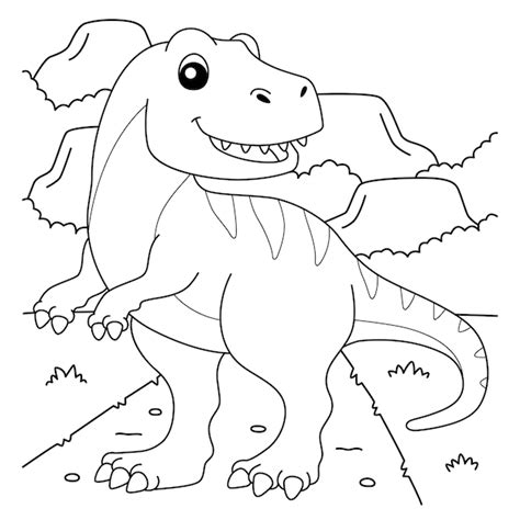 Coloriage Dinosaure Tyrannosaure