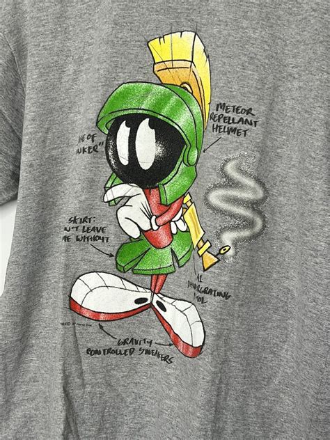 Vintage 90s Looney Tunes Marvin The Martian T Shirt T Gem