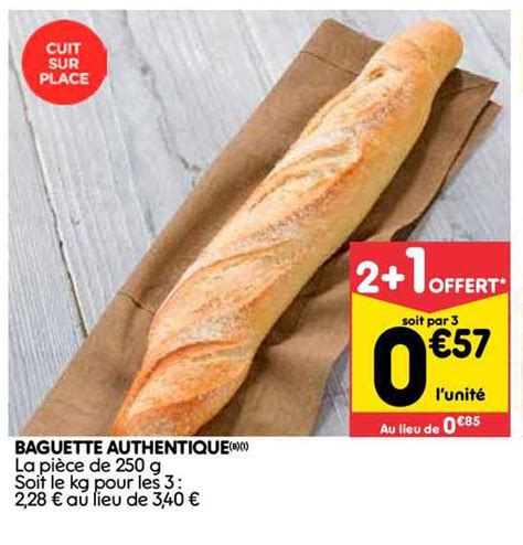 Offre Baguette Authentique Chez Leader Price