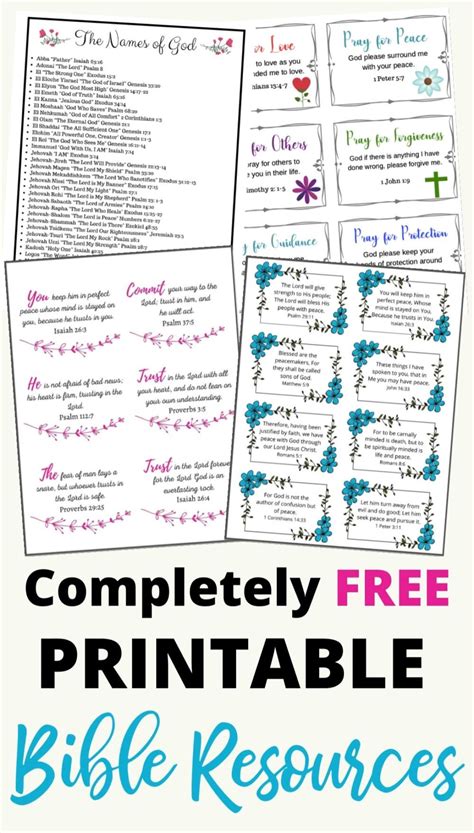 The Ultimate List Of Free Bible Printables Artofit