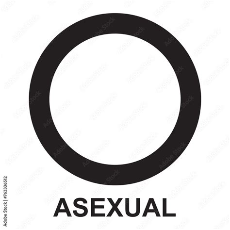 Asexual Or Asexuality Gender Symbol Genderless Sign Sexual Orientation Identity Vector 1111