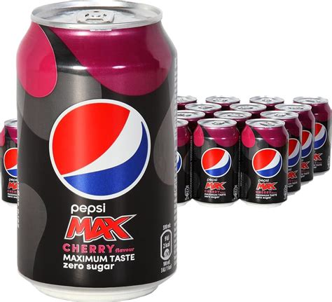 72 X Pepsi Max Cherry Cans 72 X 033l Sugar Free Uk Grocery