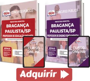 Apostilas Processo Seletivo Prefeitura Bragan A Paulista Sp