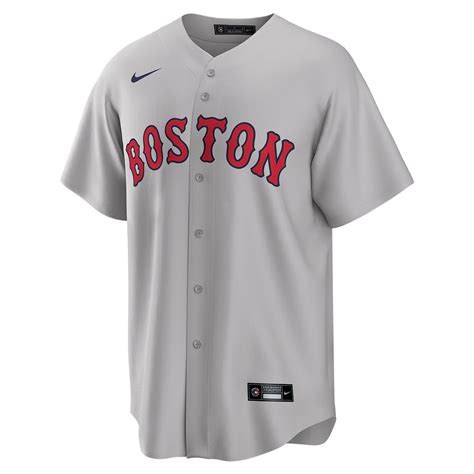 Boston Red Sox Gray Road Personalized Jersey by NIKE®