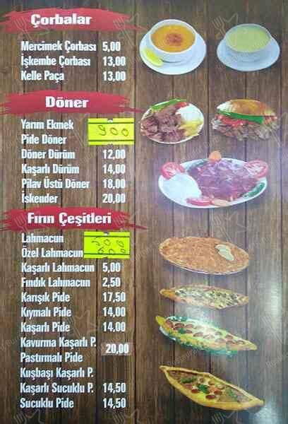 Menu At Inci Kebap Istanbul Nisan Cd A