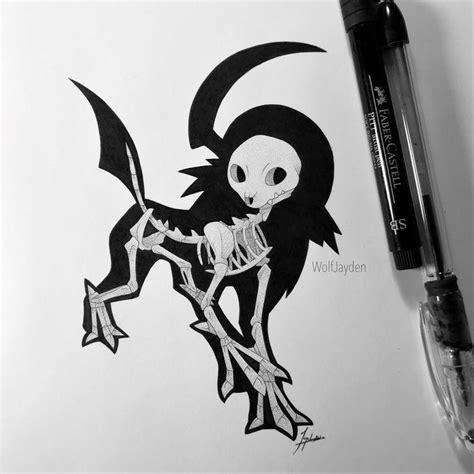 Skeletal Absol By On Deviantart