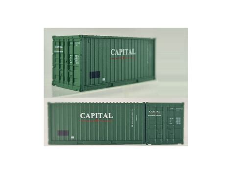 Set Di Container Capital Verde Scritta Bianca Scala N