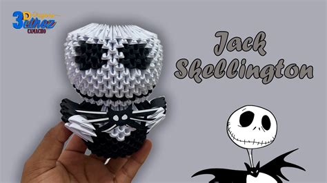 Cómo Hacer a Jack Skellington en Origami 3D Bethoz Camacho YouTube