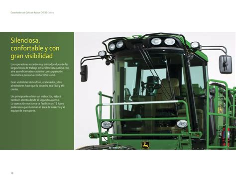 Cosechadora de Caña de Azucar John Deere CH530 ficha tecnica 2 pdf