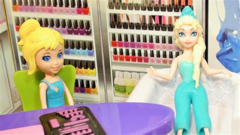 Polly Pocket G Zellik Salonu Karlar Krali Esi Elsa Evcilik Oyunlar