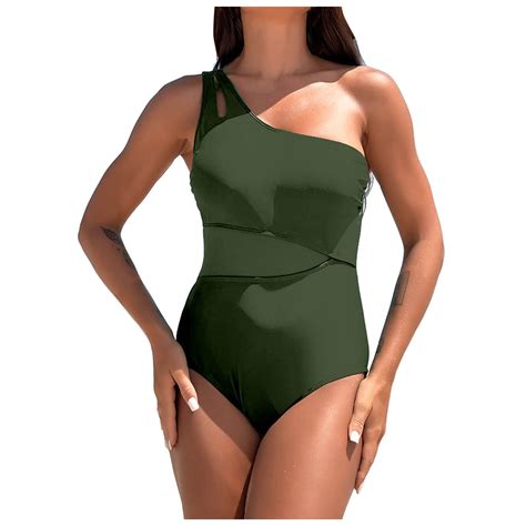 TTUHYWXI One Piece Swimsuit for Women Tummy Control Bathing Suit One