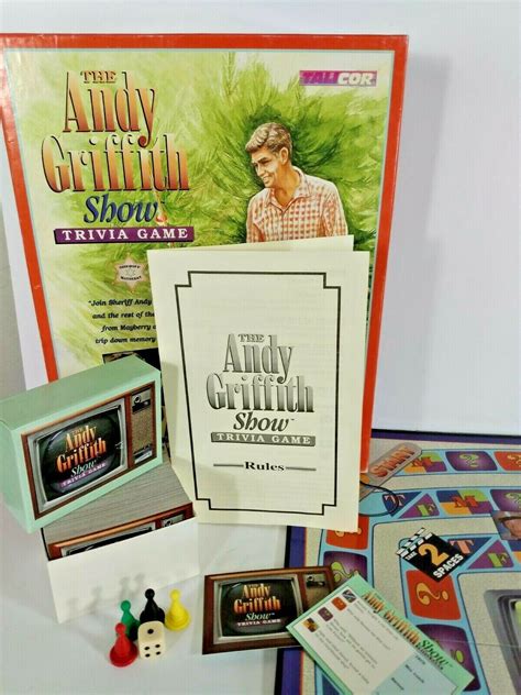 Vtg The Andy Griffith Show Trivia Board Game Talicor 1998 Made In Usa Ebay