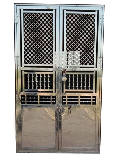 Polished 14mm Stainless Steel Security Door For Home Size 6 5 X 4