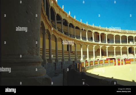 Ronda, Spain; oldest bullring in Spain Stock Photo - Alamy