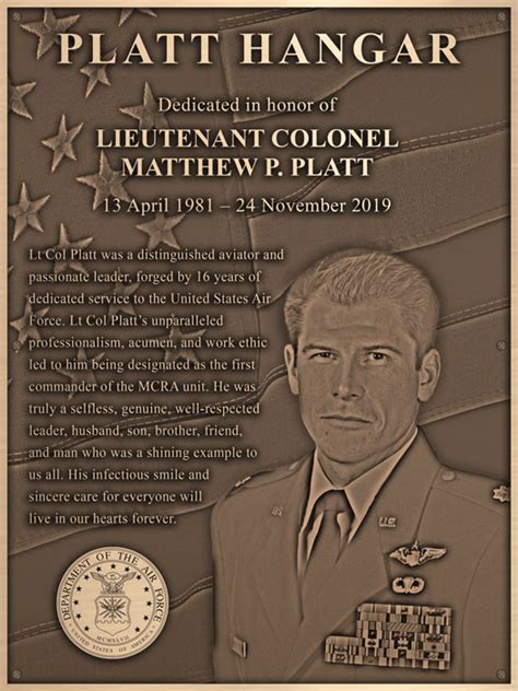 Military Dedication Plaques K Bronze