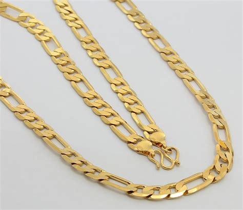 24k Gold Plated Chain Necklace For Men Gold Necklace For Men Gold