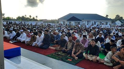 Masjid Agung Habiburahman Dic Perdana Gelar Salat Idul Adha Ini Pesan