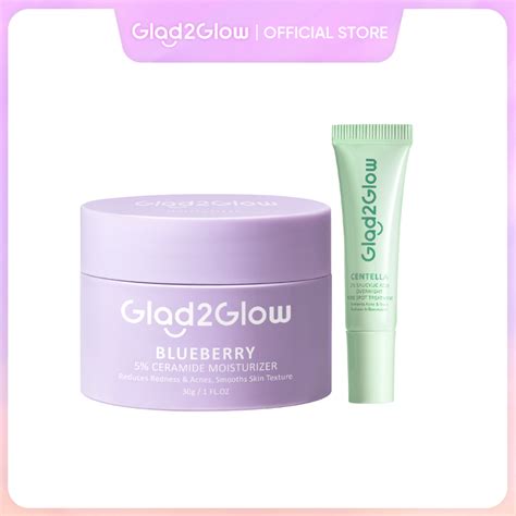 Jual In Bundle Glad Glow Pcs Skincare Paket Blueberry Moisturizer