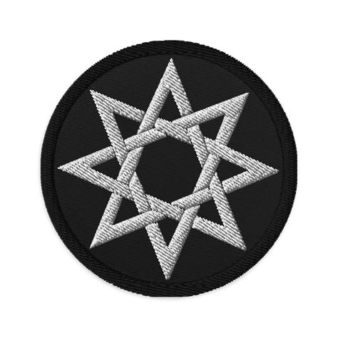 8 Point Star Octagram Anu God Of The Heavens Occult Symbol Embroidered