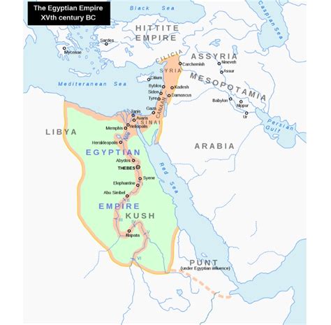 Map Of Egyptian Empire