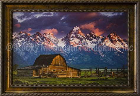 Moulton Barn | Dan Ballard Framed Western Landscape Art Giclee