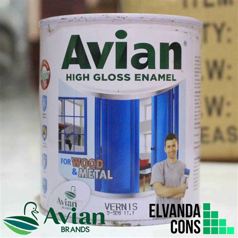 Jual AVIAN Cat Vernis Kayu Pernis Bening Finishing Clear 1 Kg 900 Cc