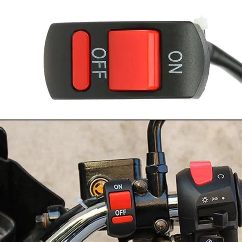 Universal Motorcycle Handlebar Fog Light Switch ON OFF Button Switch