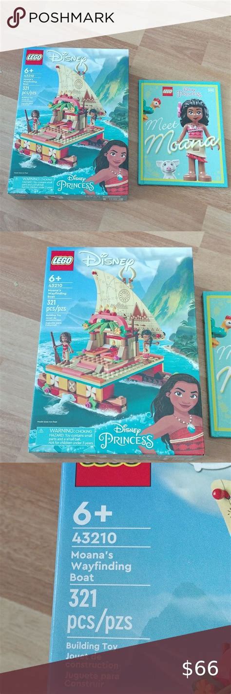 Lego 43210 Moana S Wayfinding Boat Disney Princess Meet Moana Book Set