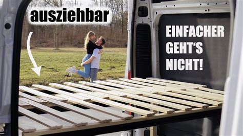 So Praktisch Das Einfachste Ausziehbare Bett Im Diy Campervan So