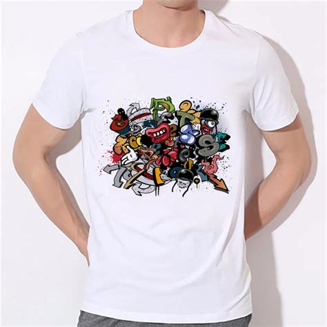 2019 Summer Men Women T Shirt Brand Clothing Street Graffiti Graphic Tees O Neck Short Sleeve