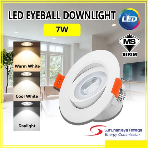 Sirim Led W Eyeball Recessed Spotlight Round Downlight Home