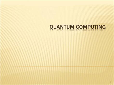 Quantum Computing Powerpoint Slides Learnpick India