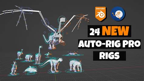 Auto Rig Pro Rig Library 24 NEW Rigs YouTube