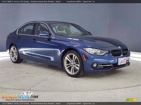 2017 Bmw 3 Series 330i Sedan Mediterranean Blue Metallic Black Photo 36