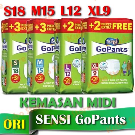 Jual Sensi GoPants MIDI Diaper Popok Dewasa Model Celana Adult Go Pants