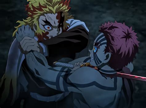 Rengoku Kyojuro Vs Akaza Icons Anime Kimetsu No Yaiba Movie