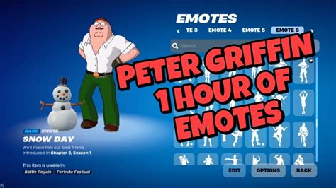 PETER GRIFFIN EMOTES 1 HOUR! - YouTube