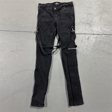 Y K Royal Bones Daang Goodman Chain Zip Punk Skinny Depop