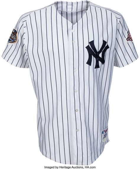 2003 Derek Jeter World Series Game Worn New York Yankees Jersey ...