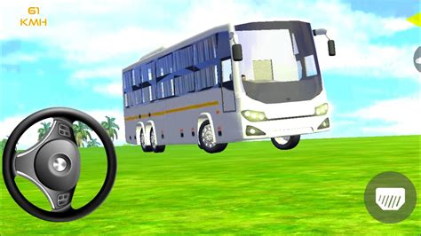 Indian Sleeper Bus Simulator Wite Bus With Luggage On Roof Gameplay