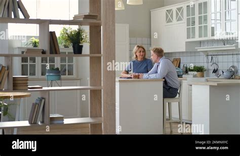 Mature Son And Mother In The Kitchen Stock Videos Footage HD And K