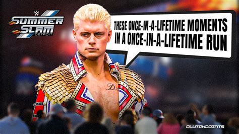 WWE Cody Rhodes Comments On His Once In A Lifetime Run After Beating